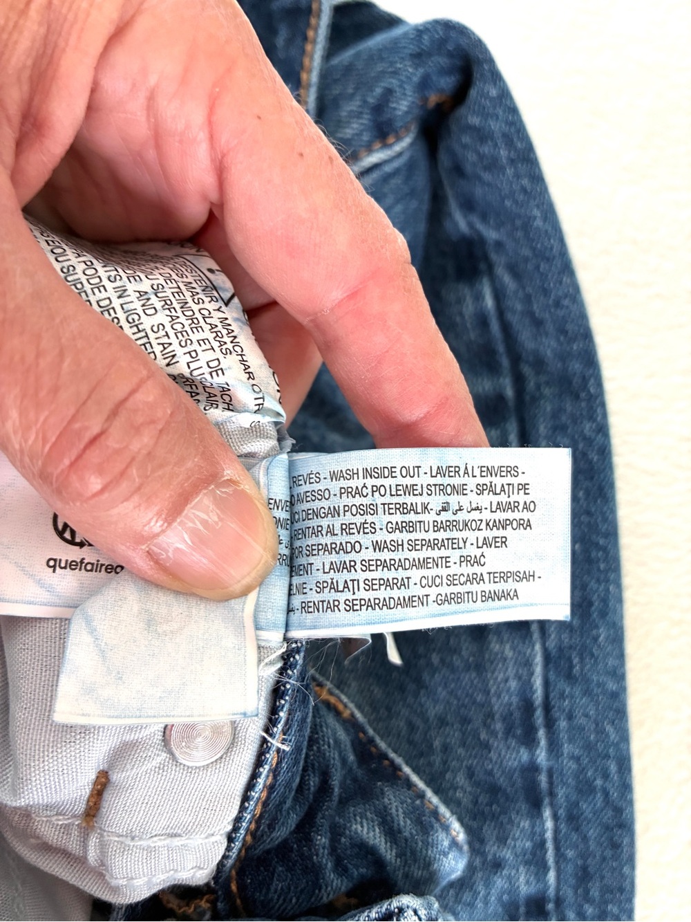 ZARA Wide Leg Jeans Size 6 High Rise 29/33 Medium Wash 100% Cotton Relaxed Denim - Picture 15 of 15